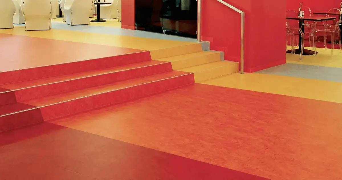 Snack bar with beautiful professionally installed linoleum flooring in Oklahoma City, OK