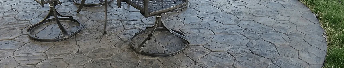 Garden relaxation area with professionally installed stone flooring in Oklahoma City OK