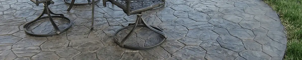 Garden relaxation area with professionally installed stone flooring in Oklahoma City OK